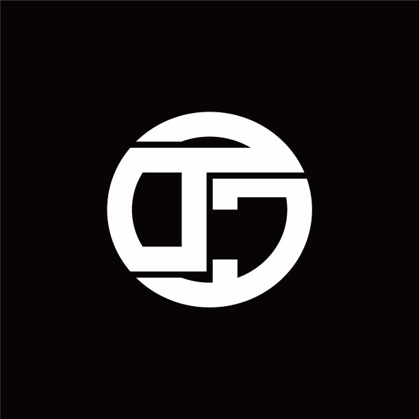 Dc标志monogram与圆形线划动设计图片下载