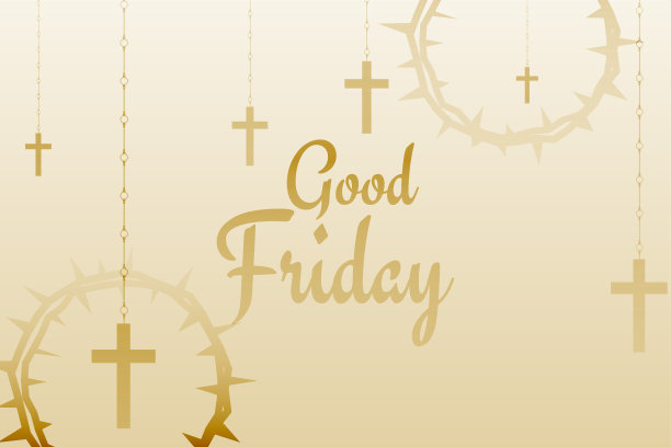 耶稣受难日的背景与悬挂十字架图片下载
