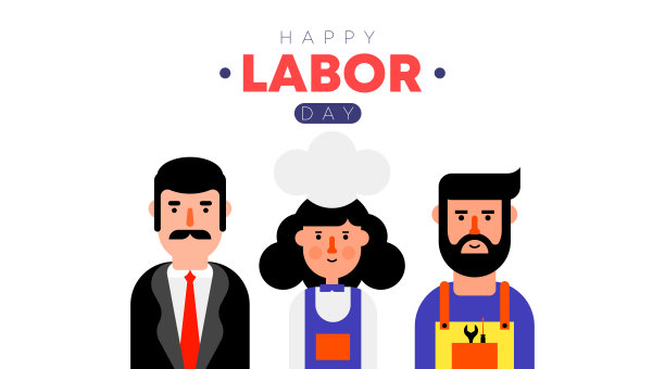 国际劳动节快乐背景插图。图片下载