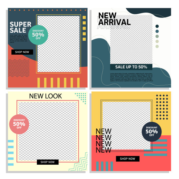 设置社交媒体帖子模板图片下载