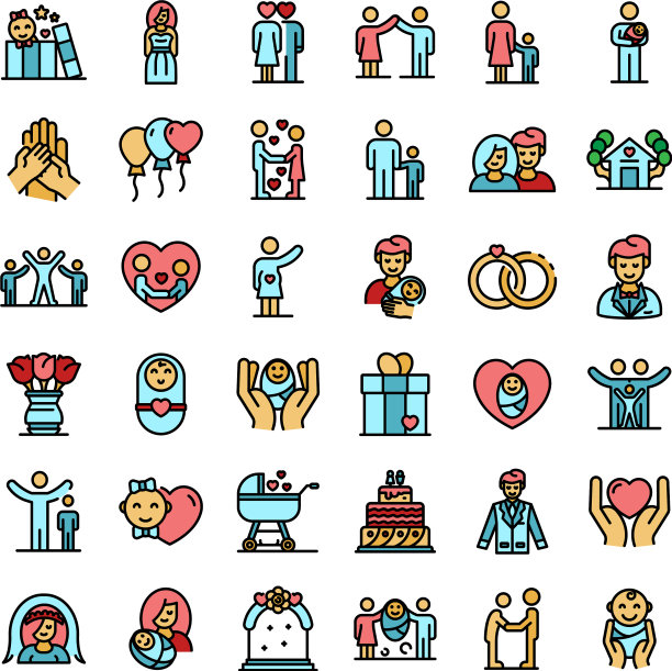 家庭时刻图标固定不变图片下载