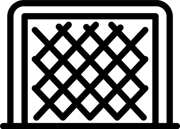 足球门图标轮廓风格图片下载