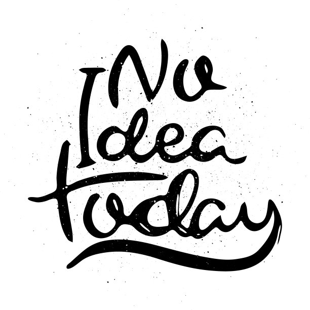 励志短语手绘华丽的字母图片下载