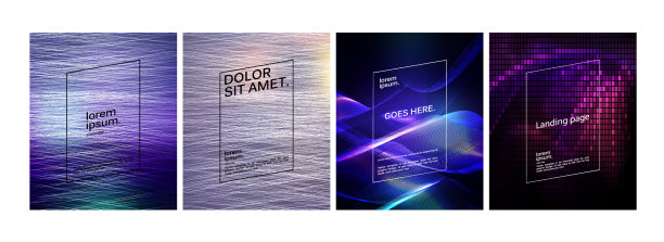 一组现代横幅图片下载