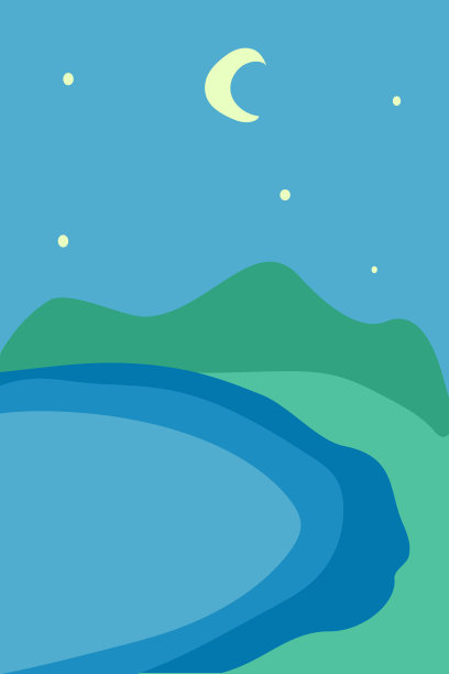 向量抽象的极简景观。多面印刷、网页设计、印刷品等模板图片下载