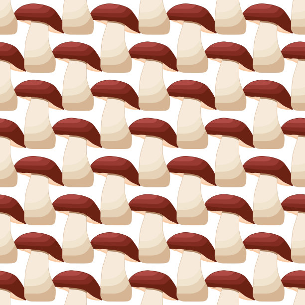 主题上鲜艳的图案是棕色蘑菇图片下载