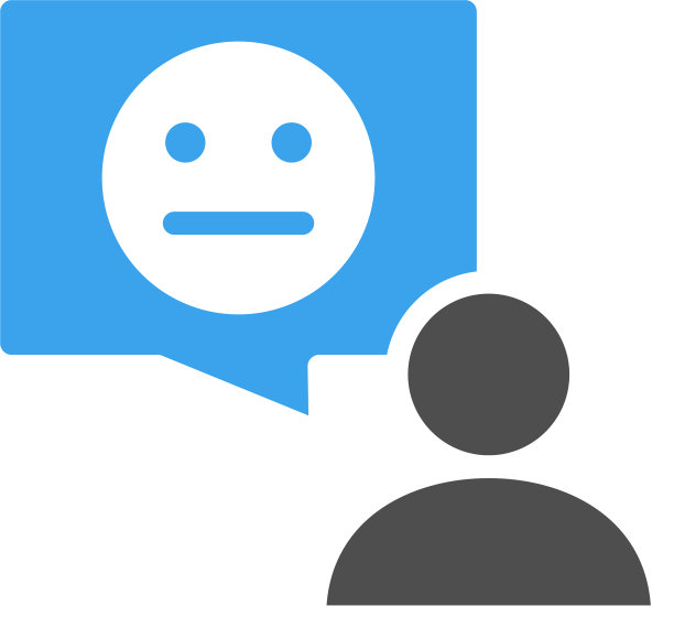 人与中性脸彩色图标审查图片下载