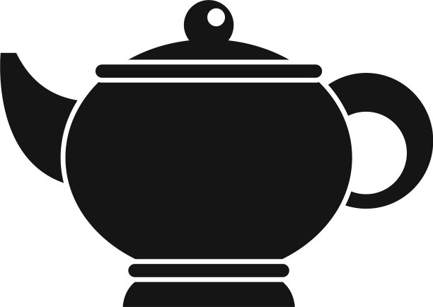 桑拿茶壶图标简约风格图片下载