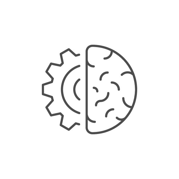 人工智能线轮廓图标图片下载