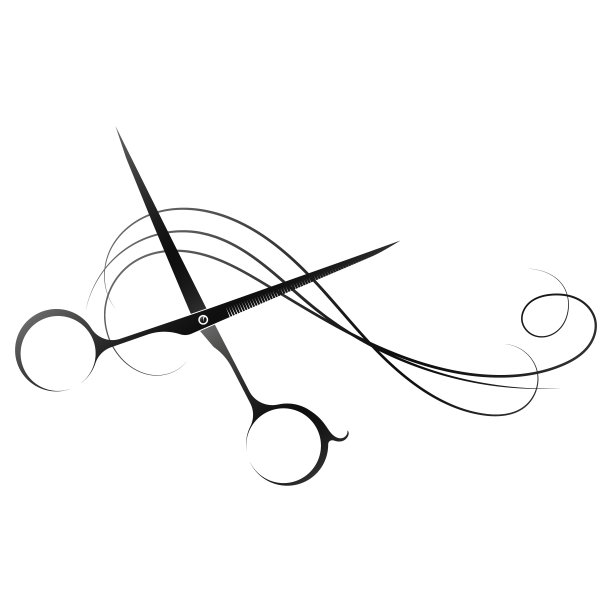 发型设计师剪刀和卷发设计图片下载