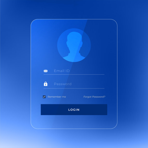 光滑的登录页面模板设计图片下载