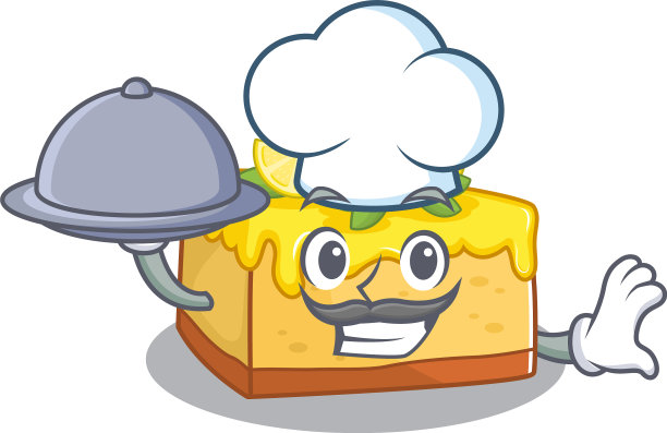 一幅厨师做柠檬芝士蛋糕的图片图片下载