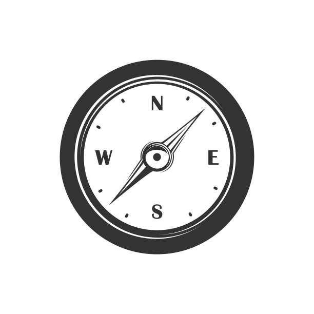 指南针孤立在白色背景上图片下载