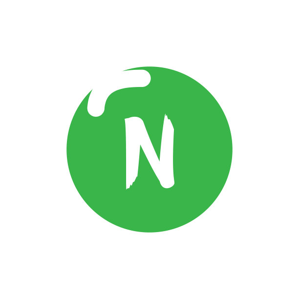 N字母标识单色设计图片下载