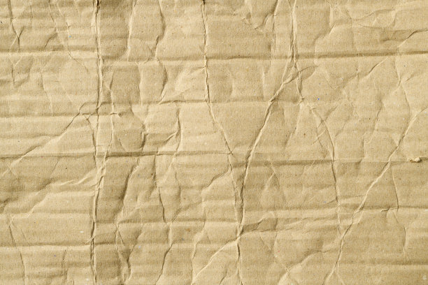 特写的棕色皱纹瓦楞纸板纹理背景图片下载