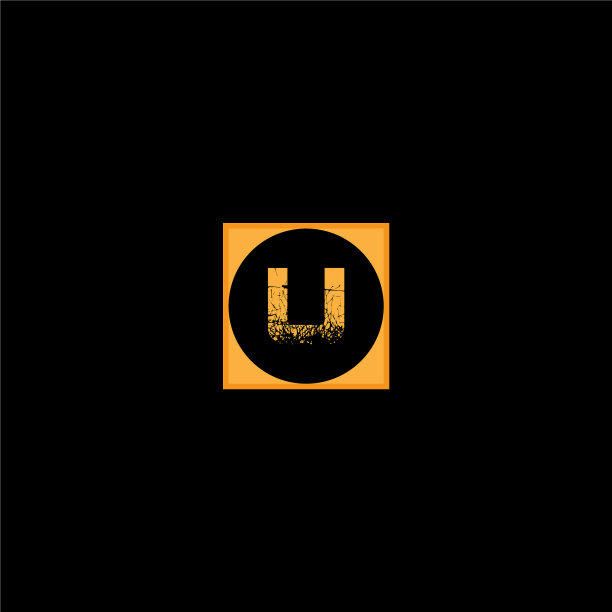 U字母标志复古设计图片下载