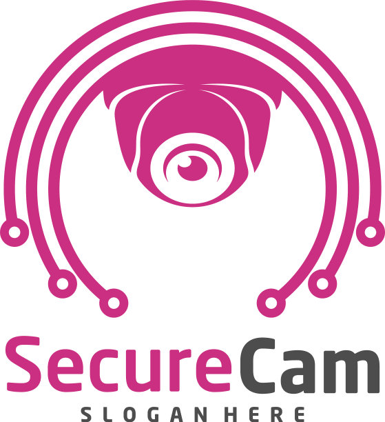 科技监控标志设计模板概念符号图标图片下载