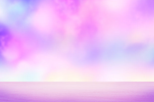 海和天空在柔和的颜色插图图片下载