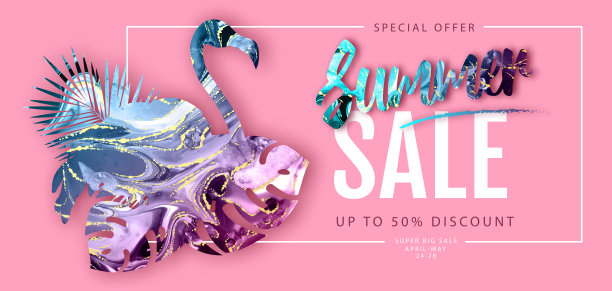 字体夏季大销售横幅与酒精油墨纹理。大理石艺术背景图片下载