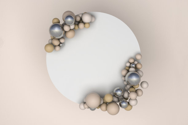 彩色气球与空白的文字。图片下载