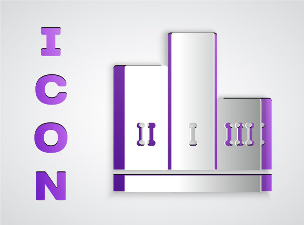 剪纸奖项超过体育冠军领奖台图标图片下载