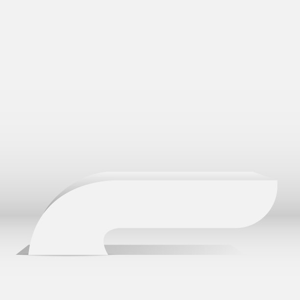 现实的白色架子设计模板图片下载