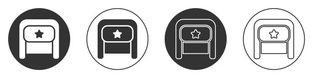 黑色的ushanka图标孤立在白色背景上图片下载