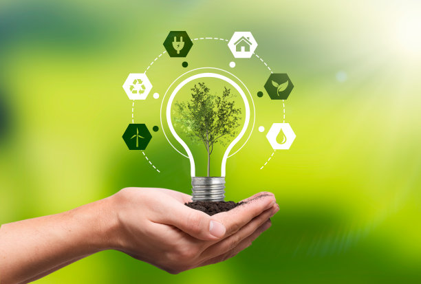 可再生、可持续能源概念素材图片