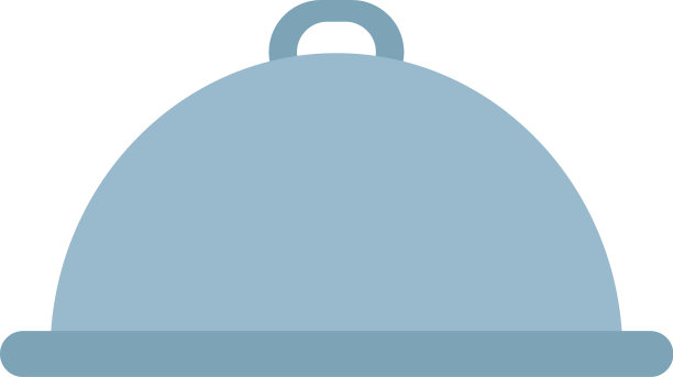 餐厅拼盘图标扁平风格图片下载