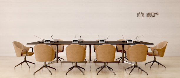 会议室内部。会议室。三维渲染图片下载