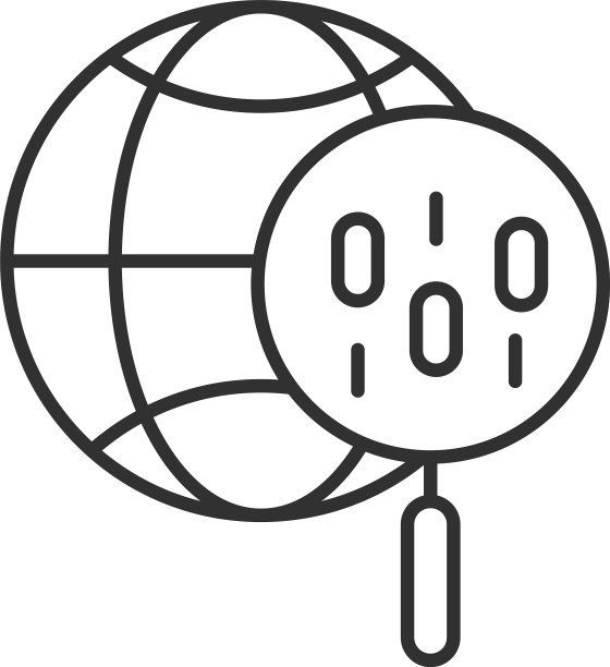 数据分析放大镜世界社交图片下载