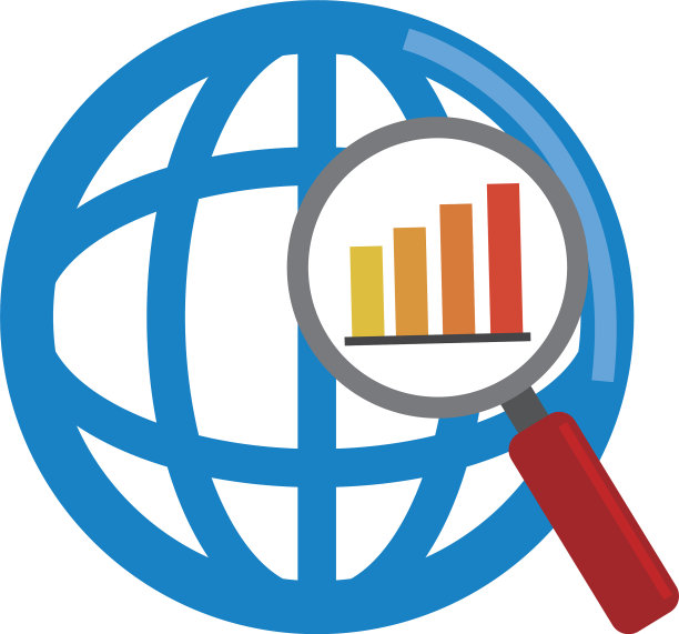数据分析世界放大镜图财务图片下载