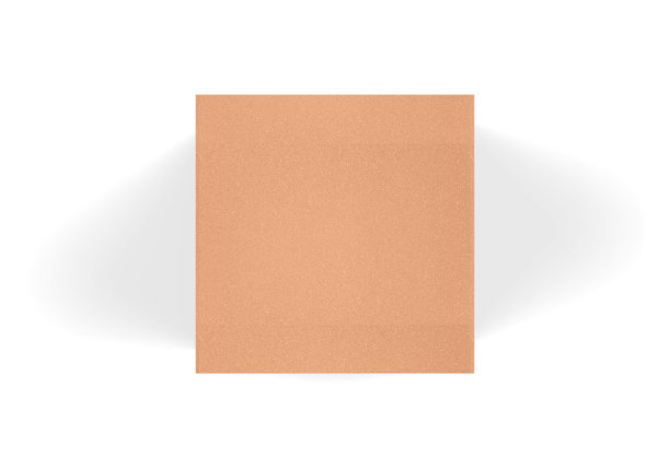 棕色方纸板包装盒模型，牛皮纸纸盒模型模板上孤立的白色背景，3d插图图片下载