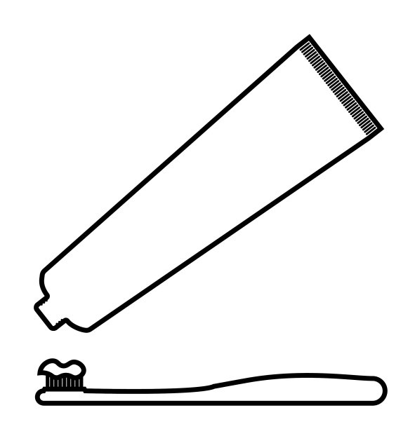 图标牙膏挤到牙刷上预防图片下载