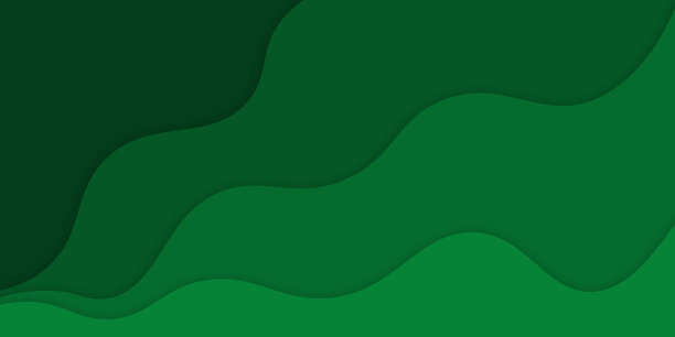 绿色抽象纸雕背景。纸艺术风格的自然概念设计图片下载