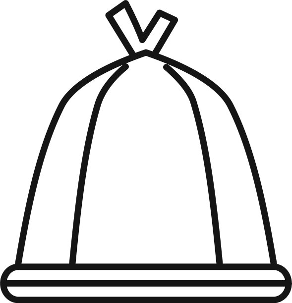 桑拿纺织帽图标轮廓风格图片下载