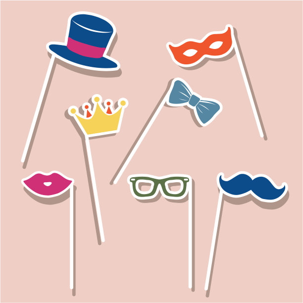 照相亭道具活动图片下载