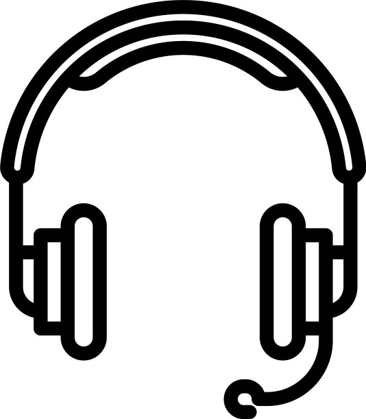 游戏耳机图标轮廓风格图片下载