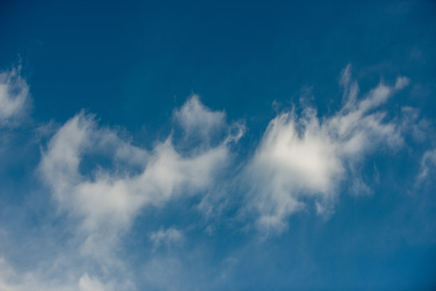 春天的下午，蓝天白云图片下载