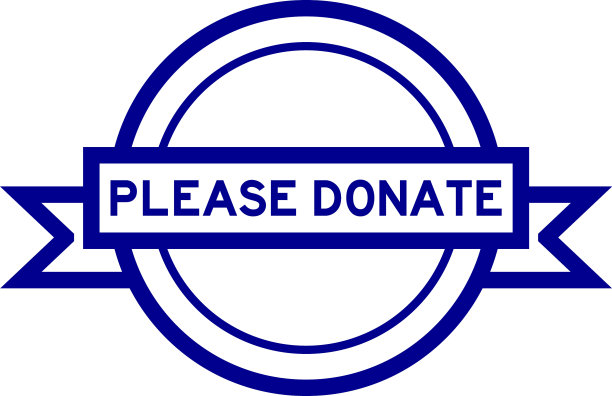 复古蓝色圆形标签横幅与字图片下载