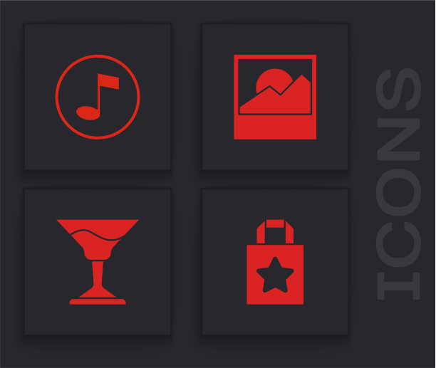 设置纸质购物袋音乐音符音色照片图片下载