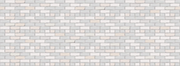 砖墙纹理背景。白色砖墙的数字插图。无缝模式在Loft风格。矢量图图片下载