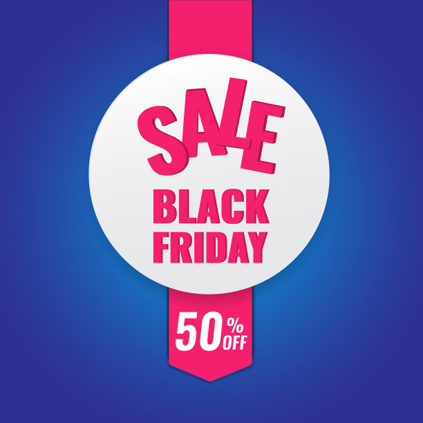 黑色星期五促销圈旗帜上的黑色图片下载