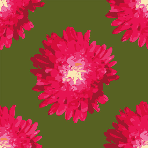 美丽的颜色花重复图案印花图片下载