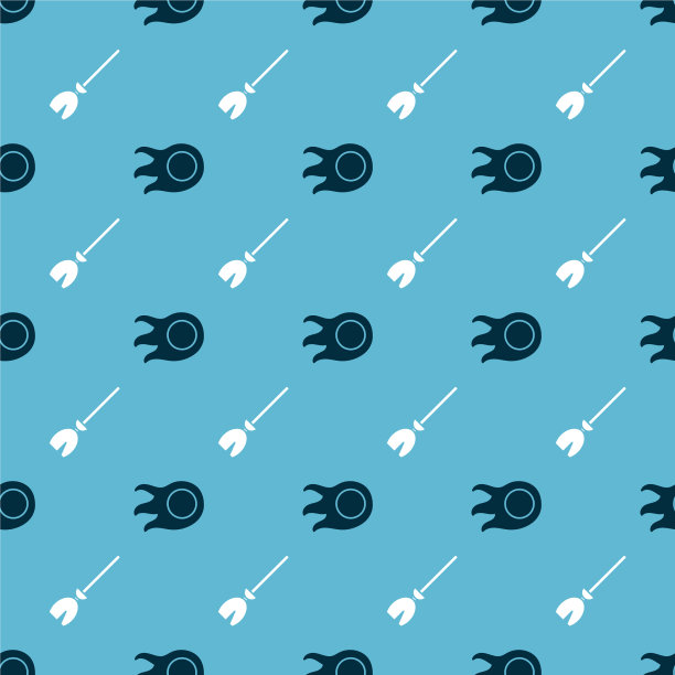 设定火球和女巫扫帚在无缝模式图片下载