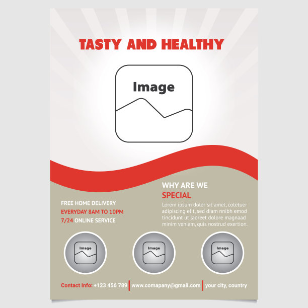 食品和饮料传单图片下载