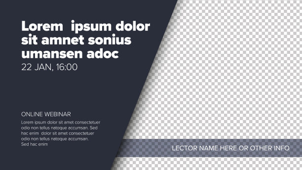 在线网络研讨会的社交媒体事件封面模板图片下载