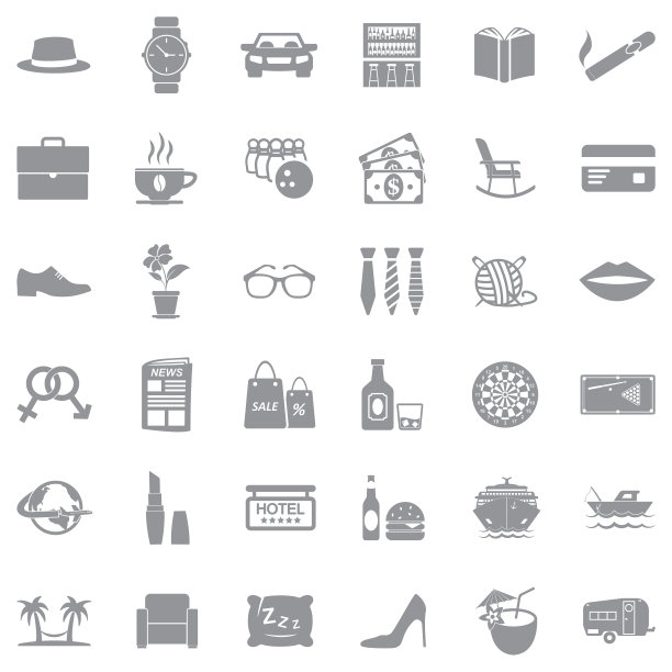 成人的图标。灰色的平面设计。矢量插图。图片下载