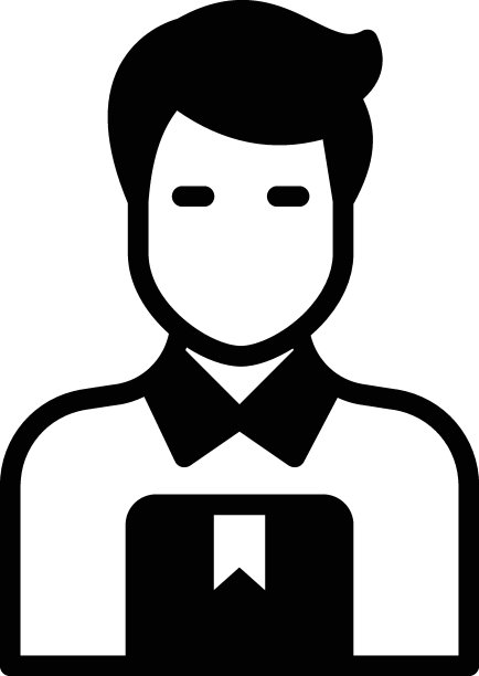 邮政承运人矢量图标设计，邮政服务符号，物理运输明信片和包裹标志，信使和航运服务插图，包裹递送男孩的概念图片下载