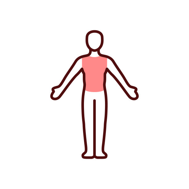 胸痛RGB颜色图标图片下载